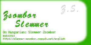 zsombor slemmer business card